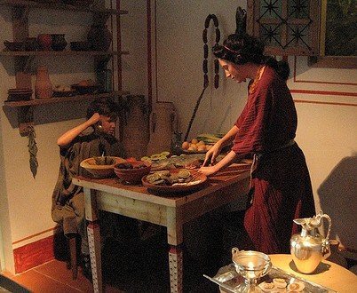 Cérémonie de mariage de la première nuit de noces dans la Rome antique
