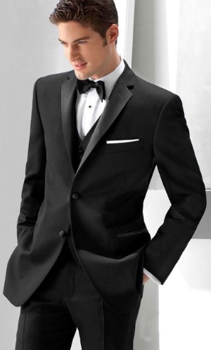 Code vestimentaire cravate noire pour les femmes, les hommes en vêtements. Style de cravate noire en option, photo