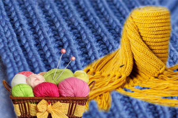 Tricot de gomme anglaise - patron de tricot, instructions pour les débutants, photo