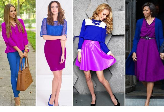 Quelle couleur est combinée avec le violet dans les vêtements d'une femme, ce qui signifie quoi porter, qui convient aux nuances et aux tons de violet