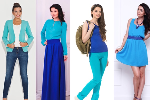 À quelles couleurs correspond la couleur bleue des vêtements? Photo, ce qui signifie quoi porter, qui convient