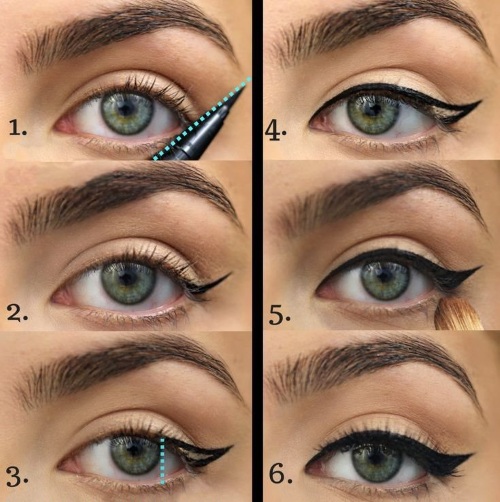 Comment dessiner des flèches devant les yeux avec un crayon. Étape par étape avec une photo pour les débutants