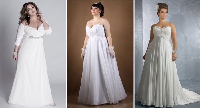 Robes de mariée à la grecque pour femmes enceintes, filles pleines, nuances délicates, avec manches. Styles et modèles réels, recommandations de sélection