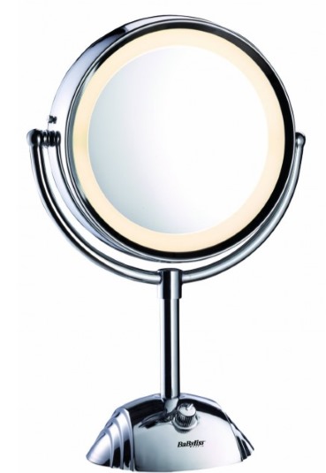 Miroir de maquillage. Évaluation des meilleurs: dessus de table avec éclairage, mur, grossissant, double face, tactile avec ampoules LED