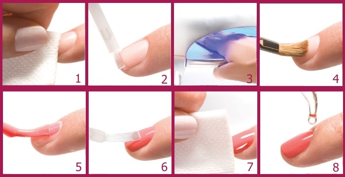 Idées de manucure rose pour les ongles courts. Photo, conception avec strass, motif, frottement, vernis gel