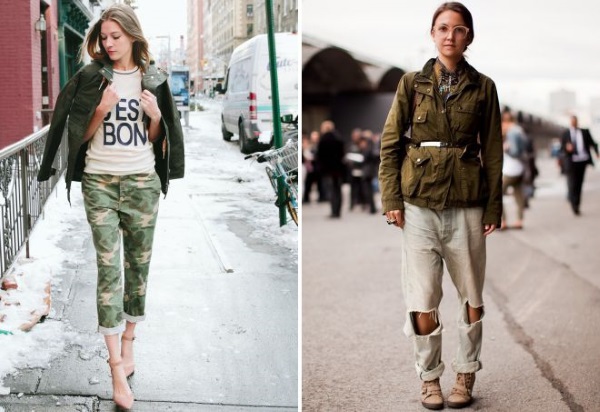 Style militaire dans les vêtements pour femmes. Qu'est-ce que c'est, comment choisir et porter