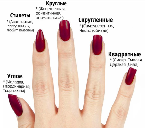Stylizacja paznokci w ciemnych kolorach i odcieniach. Zdjęcie manicure z cyrkoniami, błyskami, french na krótkie, długie paznokcie