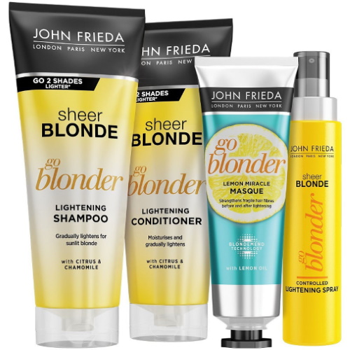 Shampooings John Frieda (John Frieda) pour blondes, brunes, volume, éclaircissant. Avis, prix
