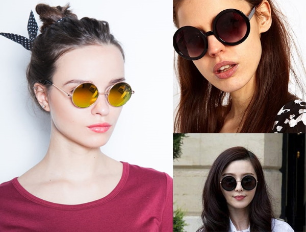 Lunettes rondes pour filles, lunettes de soleil. Comment s'appellent-ils, qui conviennent